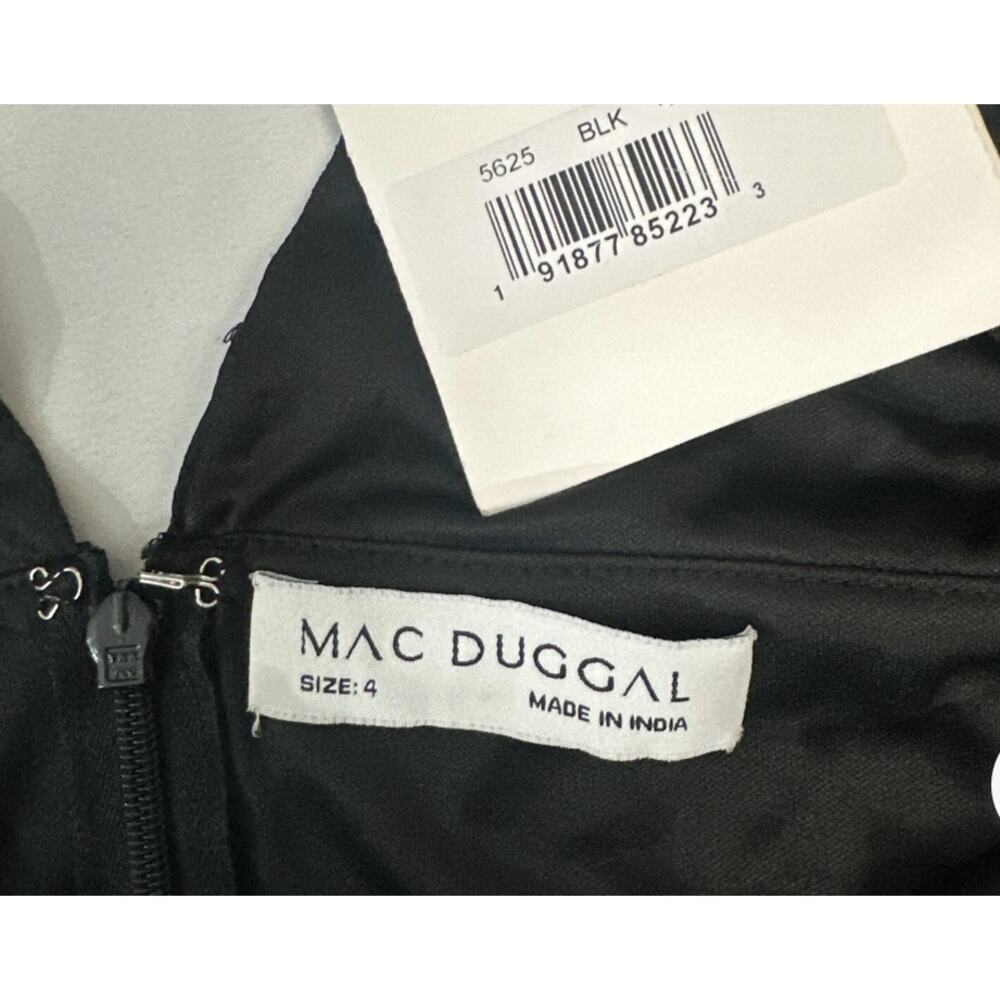 Mac Duggal 5625 Haute Couture Embellished Sheath Dress Black Size 4 NWT - Picture 11 of 11